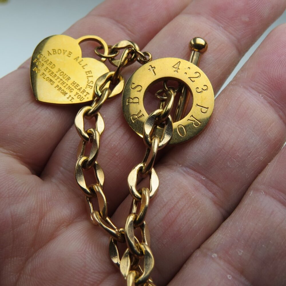 18k  Heart Bracelet - Picture 3 of 3